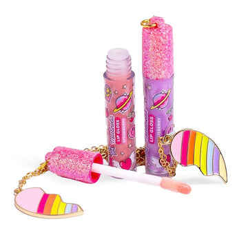 Martinelia Super Girl Best Friends Set 2 x Lipgloss & 2 x Κολιέ Broken Heart